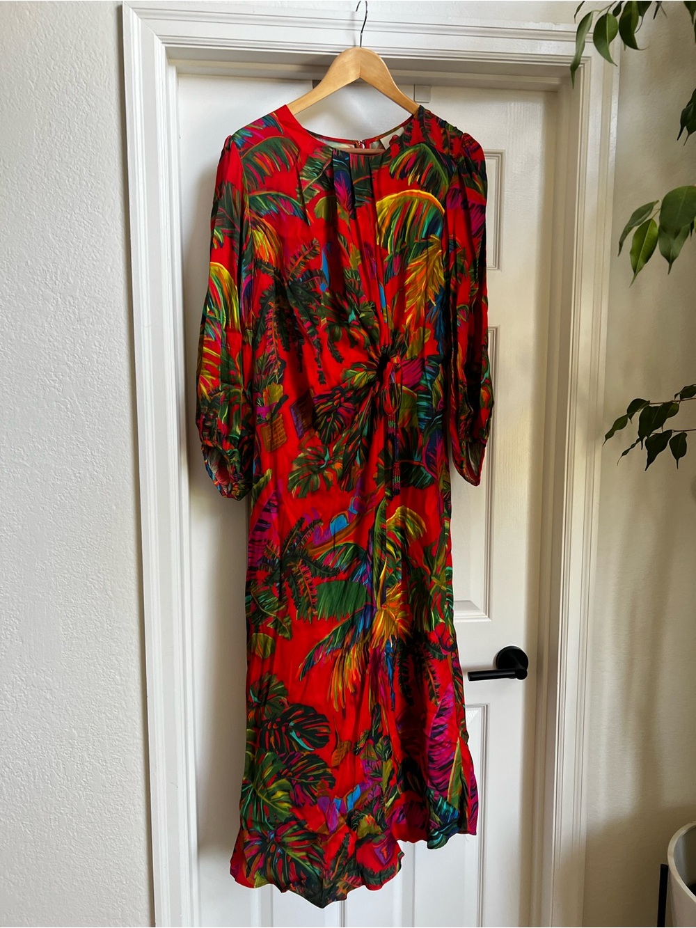FARM Rio Red Tropical-Print Maxi Dress - Picture 3 of 6